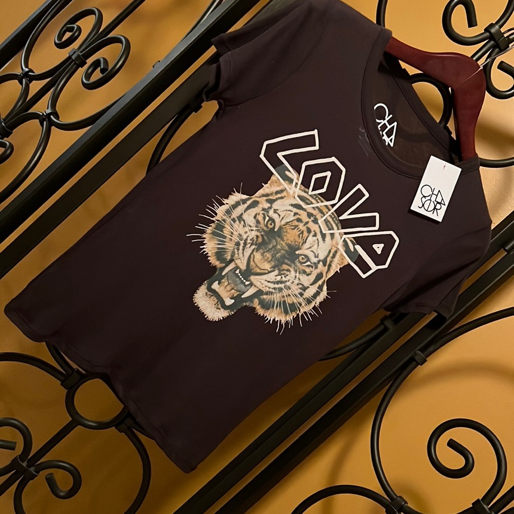 CHASER LOVE Tiger T-Shirt Anthropologie